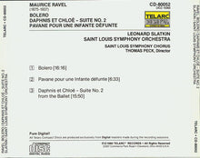 Load image into Gallery viewer, Ravel*, Leonard Slatkin / Saint Louis Symphony Orchestra & Chorus* : Bolero · Daphnis Et Chloé (Suite No. 2) Pavane Pour Une Infante Défunte (CD, Album, RE)