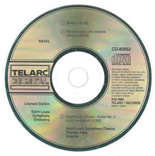 Load image into Gallery viewer, Ravel*, Leonard Slatkin / Saint Louis Symphony Orchestra & Chorus* : Bolero · Daphnis Et Chloé (Suite No. 2) Pavane Pour Une Infante Défunte (CD, Album, RE)