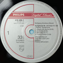 Load image into Gallery viewer, Mozart*, Orchestra Of The 18th Century, Frans Brüggen : Symphonies No 31 "Paris", No 35 "Haffner" (LP, Dig)