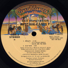 Laden Sie das Bild in den Galerie-Viewer, The Ritchie Family : Bad Reputation (LP, Album, Promo)