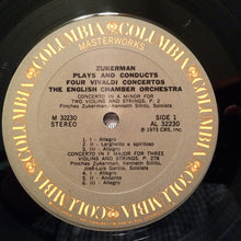 Charger l'image dans la galerie, Zukerman* - Vivaldi* - English Chamber Orchestra : Zukerman Plays And Conducts Four Vivaldi Concertos (LP, Album)