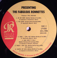 Laden Sie das Bild in den Galerie-Viewer, The Ronettes Featuring Veronica* : Presenting The Fabulous Ronettes Featuring Veronica (LP, Album, Mono, M/Print, Mon)