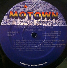 Load image into Gallery viewer, Finished Touch : Need To Know You Better (LP, Album)