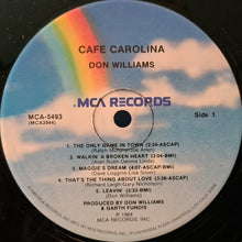Laden Sie das Bild in den Galerie-Viewer, Don Williams (2) : Cafe Carolina (LP, Album, Pin)