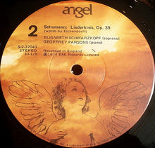 Load image into Gallery viewer, Schumann* / Elisabeth Schwarzkopf - Geoffrey Parsons (2) : Frauenliebe Und Leben, Op. 42 / Liederkreis, Op. 39 (Eichendorff) (LP)