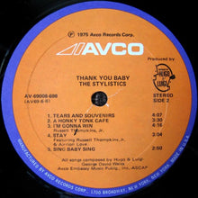 Load image into Gallery viewer, The Stylistics : Thank You Baby (LP, Album)