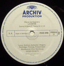 Load image into Gallery viewer, Marco Da Gagliano, Jürgen Jürgens : La Dafne (LP)