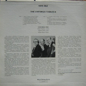 Concordia Trio : The Unforgettables II (LP, Album)