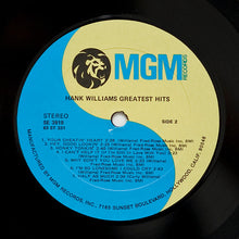 Charger l'image dans la galerie, Hank Williams : Hank Williams' Greatest Hits (LP, Comp, RE, MGM)