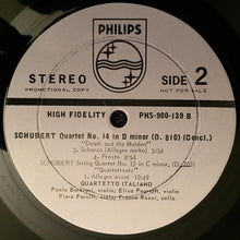 Load image into Gallery viewer, Quartetto Italiano, Paolo Borciani, Elisa Pegreffi, Dino Asciolla, Franco Rossi (2) : Schubert String Quartet Death And The Maiden (LP, Pro)