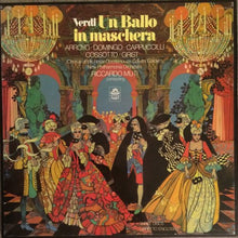 Load image into Gallery viewer, Verdi* - Arroyo*, Domingo*, Cappuccilli*, Cossotto*, Grist*, Chorus Of The Royal Opera House, Covent Garden, New Philharmonia Orchestra, Riccardo Muti : Un Ballo In Maschera (3xLP, Quad + Box)