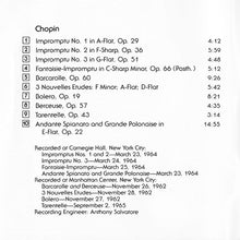 Charger l'image dans la galerie, Artur Rubinstein* : The Chopin Collection: Impromptus, Barcarolle, Nouvelles Etudes, Bolero, Berceuse, Tarentelle, Andante Spianato And Grande Polonaise (CD, Comp)