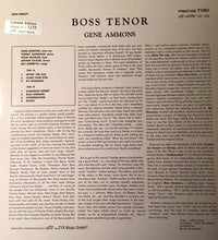 Laden Sie das Bild in den Galerie-Viewer, Gene Ammons : Boss Tenor (LP, Album, Ltd, Num)