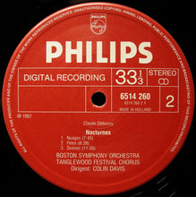 Load image into Gallery viewer, Debussy* – Boston Symphony Orchestra, Sir Colin Davis : La Mer / Trois Nocturnes (LP)