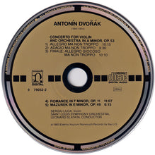 Load image into Gallery viewer, Dvořák*, Sergiu Luca, Saint Louis Symphony Orchestra, Leonard Slatkin : Violin Concerto; Romance, Mazurek (CD, Album, Tar)