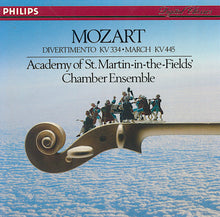 Load image into Gallery viewer, Mozart*, Academy Of St. Martin-in-the-Fields' Chamber Ensemble* : Divertimento KV 334 • March KV 445 (CD, Album)