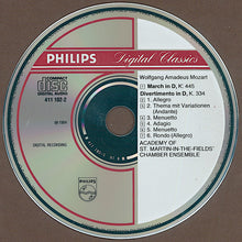 Load image into Gallery viewer, Mozart*, Academy Of St. Martin-in-the-Fields' Chamber Ensemble* : Divertimento KV 334 • March KV 445 (CD, Album)