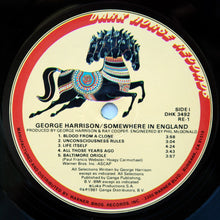 Load image into Gallery viewer, George Harrison : Somewhere In England (LP, Album, All)