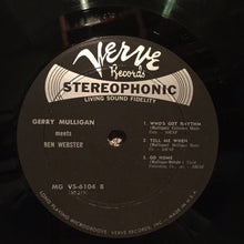 Load image into Gallery viewer, Gerry Mulligan, Ben Webster : Gerry Mulligan Meets Ben Webster (LP, Album)