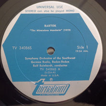 Load image into Gallery viewer, Bartok*, Symphony Orchestra Of The Southwest German Radio, Baden Baden*, Rolf Reinhardt : The Miraculous Mandarin / The Wooden Prince (LP, Album, Uni)