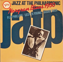 Load image into Gallery viewer, Flip Phillips - Lester Young - Buddy Rich : Jazz At The Philharmonic - Norgran Blues 1950 (LP, RE)
