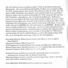 Charger l'image dans la galerie, Pyotr Ilyich Tchaikovsky - Ludwig Van Beethoven - Minneapolis Symphony Orchestra - University Of Minnesota Brass Band - Antal Dorati - London Symphony Orchestra - Deems Taylor : 1812 Festival Overture, Op. 49 - Capriccio Italien - Wellington's Victory (CD, Comp, Club)