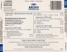 Load image into Gallery viewer, J.S. Bach* - The English Concert, Trevor Pinnock : Brandenburgische Konzerte 1•2•3 = Brandenburg Concertos = Concertos Brandebourgeois (CD, Album)