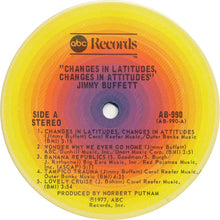 Laden Sie das Bild in den Galerie-Viewer, Jimmy Buffett : Changes In Latitudes, Changes In Attitudes (LP, Album, Ter)