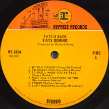 Laden Sie das Bild in den Galerie-Viewer, Fats Domino : Fats Is Back (LP, Album, San)