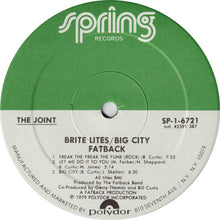 Charger l'image dans la galerie, Fatback* : Brite Lites, Big City (LP, Album, Spe)