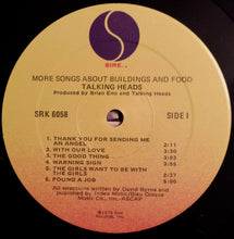 Load image into Gallery viewer, Talking Heads : More Songs About Buildings And Food (LP, Album, RP, Win)