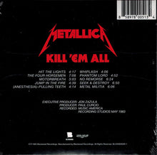 Load image into Gallery viewer, Metallica : Kill 'Em All (CD, Album, RE, RM)