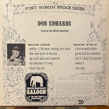 Charger l'image dans la galerie, Don Edwards : Live At The White Elephant (LP, Album)