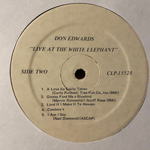 Charger l'image dans la galerie, Don Edwards : Live At The White Elephant (LP, Album)