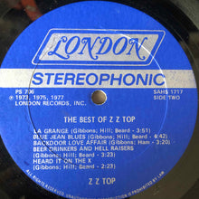 Load image into Gallery viewer, ZZ Top : The Best Of ZZ Top (LP, Comp, Pet)