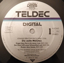Laden Sie das Bild in den Galerie-Viewer, Johann Sebastian Bach, Bachchor Stockholm*, Concentus Musicus Wien, Nikolaus Harnoncourt : Die 6 Motetten BWV 225-230 = The 6 Motets = Les 6 Motets (LP)