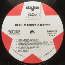 Laden Sie das Bild in den Galerie-Viewer, Dean Martin : Dean Martin's Greatest! (LP, Comp, RE, Duo)