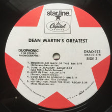 Laden Sie das Bild in den Galerie-Viewer, Dean Martin : Dean Martin's Greatest! (LP, Comp, RE, Duo)