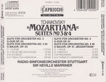 Load image into Gallery viewer, Pyotr Ilyich Tchaikovsky, Sir Neville Marriner, Radio-Sinfonieorchester Stuttgart : "Mozartiana" Suites No. 3 & 4 (CD, Album)