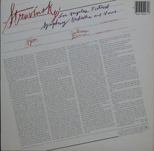 Load image into Gallery viewer, Stravinsky* Conducts The Los Angeles Festival Symphony Orchestra : Stravinsky Conducts His Agon And Canticum Sacrum (LP)