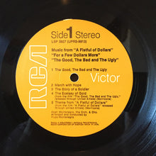 Laden Sie das Bild in den Galerie-Viewer, Hugo Montenegro And His Orchestra : Music From "The Good, The Bad And The Ugly" & "A Fistful Of Dollars" & "For A Few Dollars More" (LP, Album, RE, Ind)