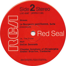 Load image into Gallery viewer, Strauss*, Wolf*, Chamber Symphony Of Philadelphia, Anshel Brusilow : Le Bourgeois Gentilhomme / Italian Serenade (LP)