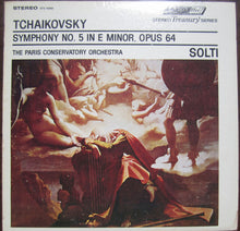 Load image into Gallery viewer, Tchaikovsky* - Georg Solti Conducting The Paris Conservatoire Orchestra* : Symphony No. 5 In E Minor Opus 64 (LP, Album, RE, RP)