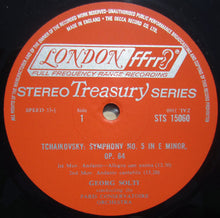 Load image into Gallery viewer, Tchaikovsky* - Georg Solti Conducting The Paris Conservatoire Orchestra* : Symphony No. 5 In E Minor Opus 64 (LP, Album, RE, RP)

