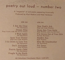 Laden Sie das Bild in den Galerie-Viewer, Various : Poetry Out Loud - Number Two (LP, Comp)