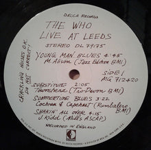 Charger l'image dans la galerie, The Who : Live At Leeds (LP, Album, Pin)