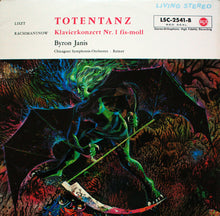 Load image into Gallery viewer, Liszt* / Rachmaninow* - Byron Janis, Chicagoer Symphonie-Orchester*, Reiner* : Totentanz / Klavierkonzert Nr. 1 Fis-Moll (LP)