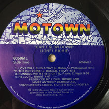 Load image into Gallery viewer, Lionel Richie : Can't Slow Down (LP, Album, Gat)