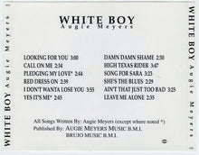 Load image into Gallery viewer, Augie Meyers : White Boy (CD, Album)