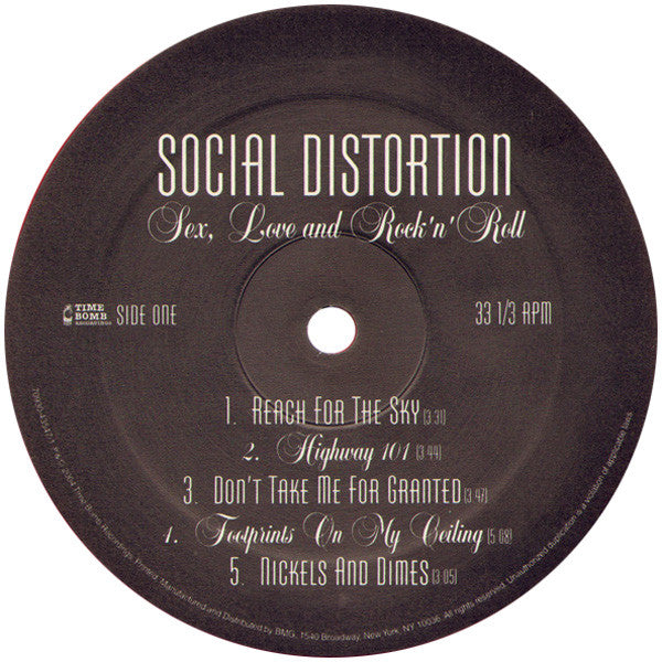 Buy Social Distortion : Sex, Love And Rock 'N' Roll (LP, Album